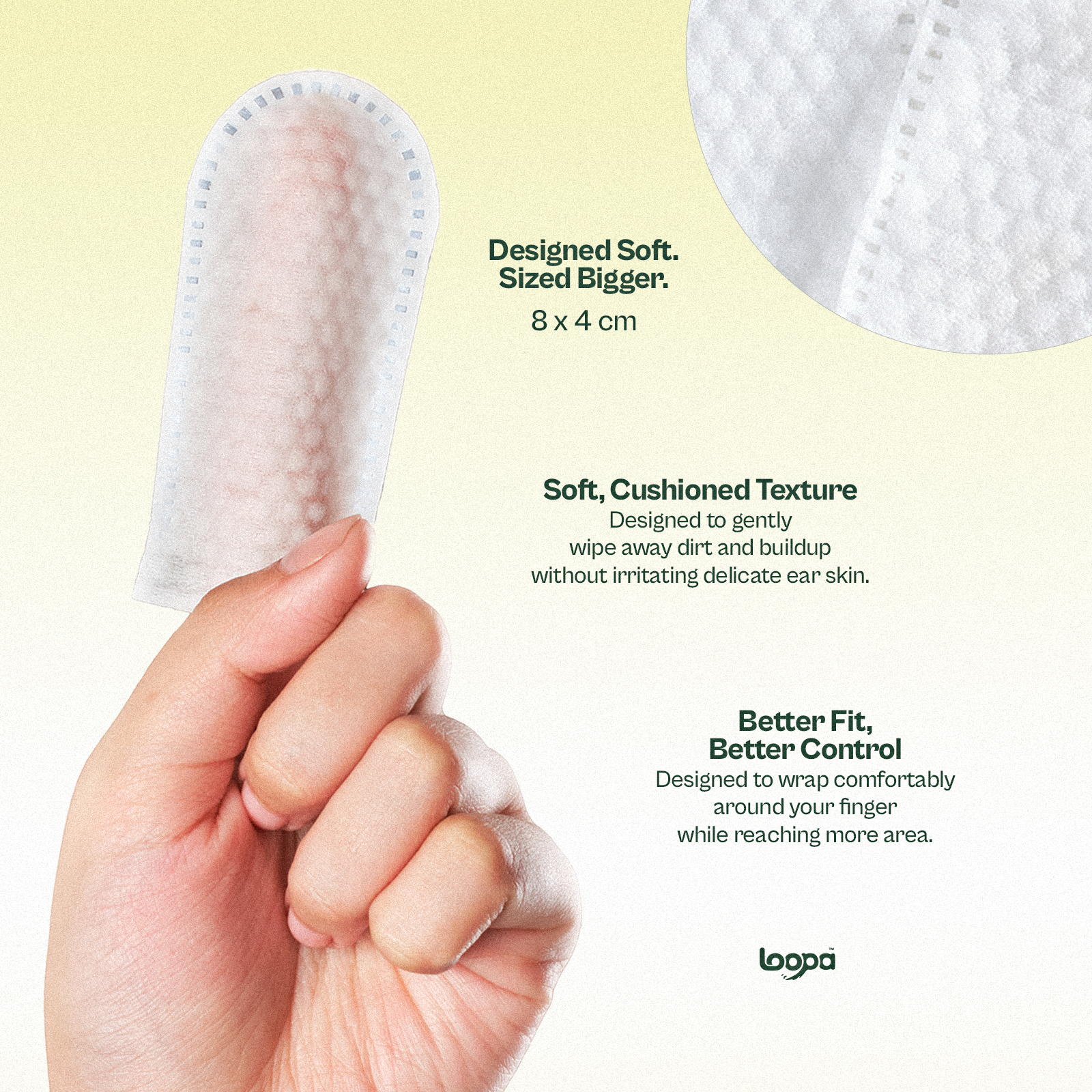 Hear & Clear Pet Ear Finger Wipes (50 Wipes)