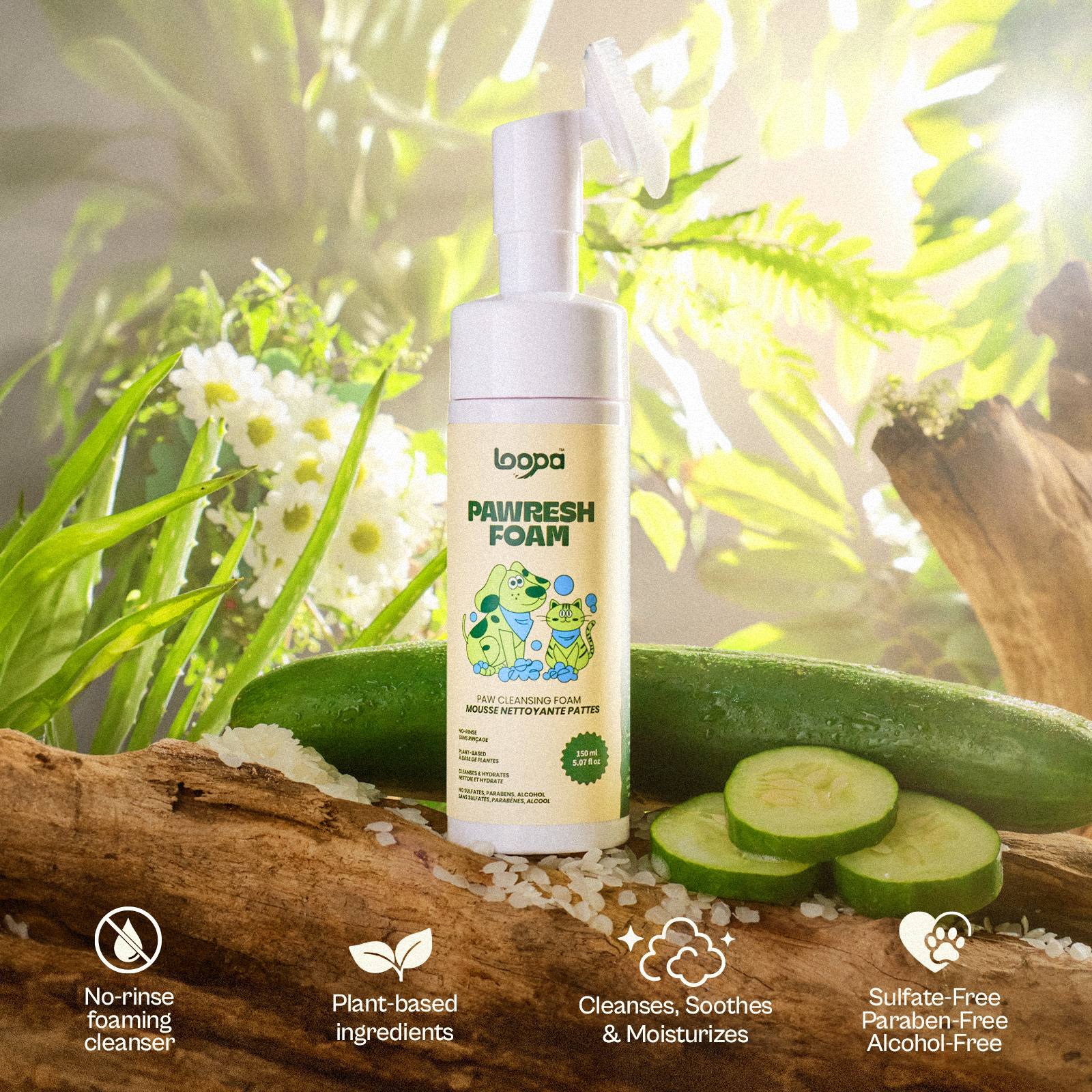 Pawresh Foam Paw Cleansing Foam 150 Milliliter