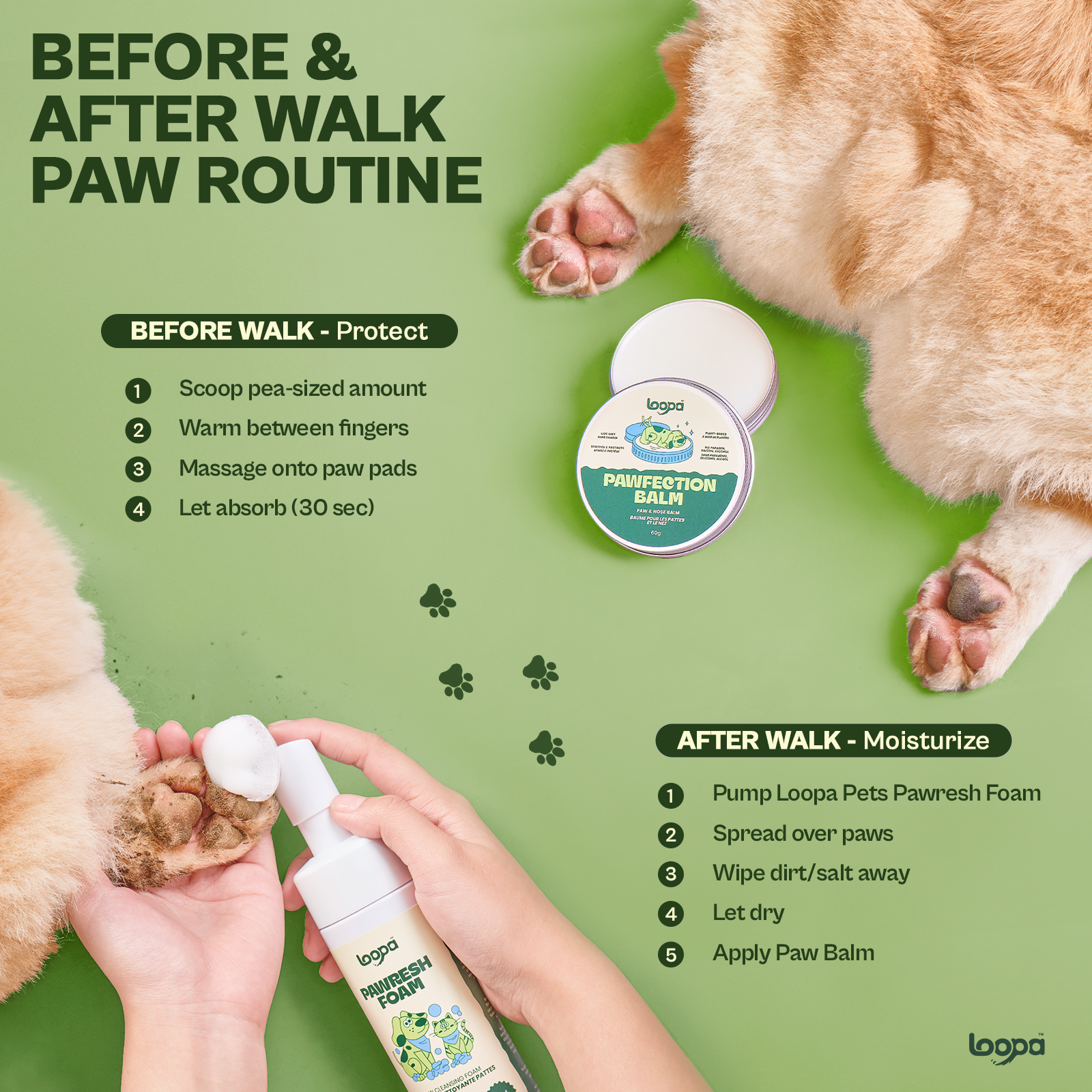Pawresh Foam Paw Cleansing Foam 150 Milliliter